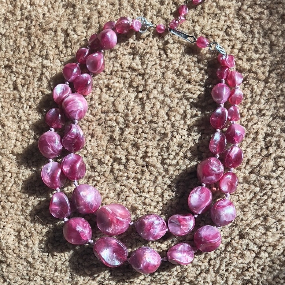 Elegant Purple Beaded Necklace/Choker
